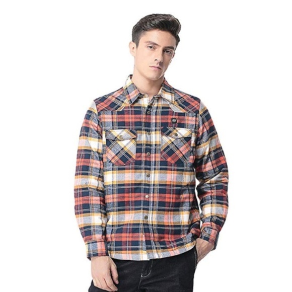 Mens Heated Flannel Jacket 